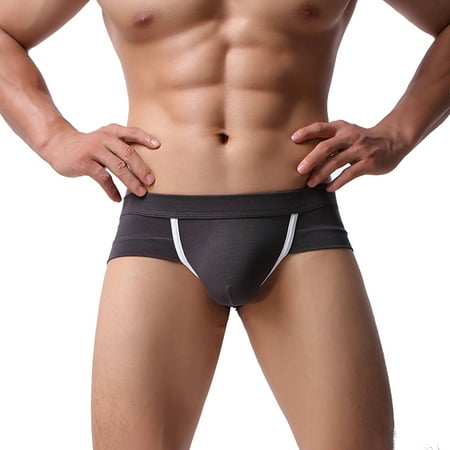 HEVIRGO Men Underpants Contrast Color Slim Fit Sweat Absorption Wear-resistant Men Briefs for Inside Wear
HEVIRGO Men Underpants Contrast Color Slim Fit Sweat Absorption Wear-resistant Men Briefs for Inside Wear