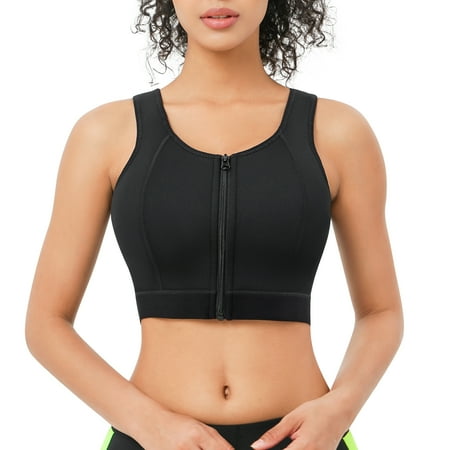 Irisnaya Women s High Impact Workout Sports Support Bra Full Cup Top Vest with Front-Zipper Wirefree Fitness Yoga(Black X-Large)
Irisnaya Women s High Impact Workout Sports Support Bra Full Cup Top Vest with Front-Zipper Wirefree Fitness Yoga(Black X-Large)
