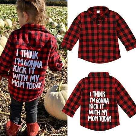 Fashion Toddler Kid Baby Boy Girl Printed Plaid Tops Long Sleeve T-shirt Clothes Fit For 2-7T
Fashion Toddler Kid Baby Boy Girl Printed Plaid Tops Long Sleeve T-shirt Clothes Fit For 2-7T