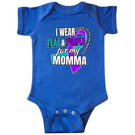 Inktastic Suicide Prevention I Wear Teal and Purple for My Momma Gift Baby Boy or Baby Girl Bodysuit
Inktastic Suicide Prevention I Wear Teal and Purple for My Momma Gift Baby Boy or Baby Girl Bodysuit