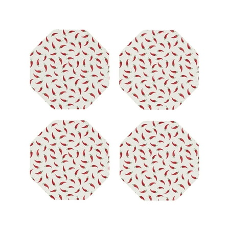 Drink Coasters Set of 4 red Chili Pepper Leather Coasters for Coffee Table Protector Heat Resistant Cute Coasters for Home Decor Housewarming Gifts Bar Kitchen 4 Inch Octagon
Drink Coasters Set of 4 red Chili Pepper Leather Coasters for Coffee Table Protector Heat Resistant Cute Coasters for Home Decor Housewarming Gifts Bar Kitchen 4 Inch Octagon