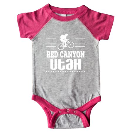 Inktastic Red Canyon Utah Mountain Biking Gift Baby Boy or Baby Girl Bodysuit