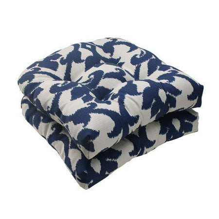 Pillow Perfect Outdoor/ Indoor Bosco Navy Wicker Seat Cushio