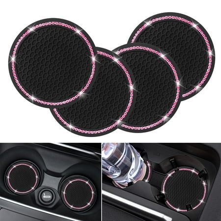4 Pack Car Coasters Universal Vehicle Bling Car Coaster Cute Rhinestone Coaster For Cup Holders Interior Accessories 2.75 Silicone Anti Slip Car Coasters For Women (PINK Crystal Circle)
4 Pack Car Coasters Universal Vehicle Bling Car Coaster Cute Rhinestone Coaster For Cup Holders Interior Accessories 2.75 Silicone Anti Slip Car Coasters For Women (PINK Crystal Circle)