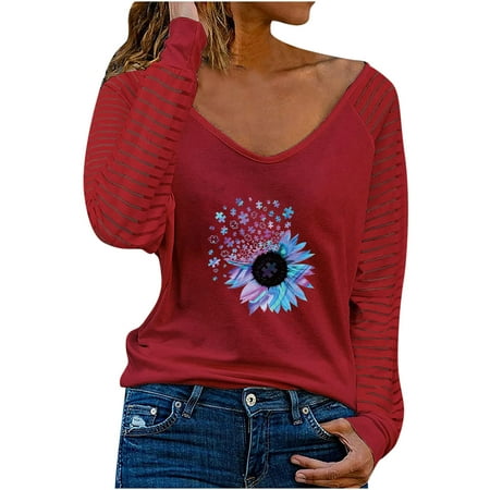 Women Long Sleeve Tops Long Sleeve Shirts for Women Under Scrubs Fashion Casual Women V-Neck Long Sleeve T-Shirt Autumn Printed Loose Fit Blouse Tops Long Sleeve Blouses Plus Size on Sales
Women Long Sleeve Tops Long Sleeve Shirts for Women Under Scrubs Fashion Casual Women V-Neck Long Sleeve T-Shirt Autumn Printed Loose Fit Blouse Tops Long Sleeve Blouses Plus Size on Sales
