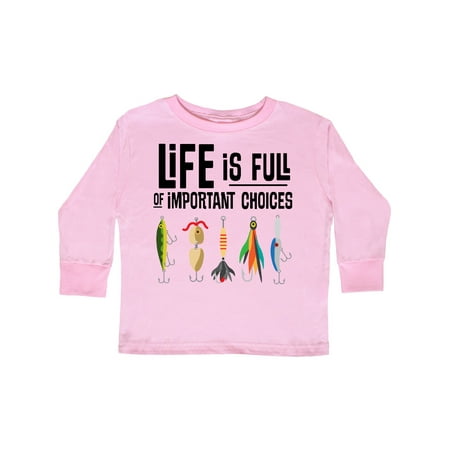 Inktastic Fishing Life is Full of Important Choices Gift Toddler Boy or Toddler Girl Long Sleeve T-Shirt
Inktastic Fishing Life is Full of Important Choices Gift Toddler Boy or Toddler Girl Long Sleeve T-Shirt