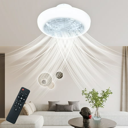 RKSTN LED Invisible Ceiling Fan With Light Modern Dimmable Ceiling Fan Light With Remote Control For Bedroom Living Room Kitchen 17.7
RKSTN LED Invisible Ceiling Fan With Light Modern Dimmable Ceiling Fan Light With Remote Control For Bedroom Living Room Kitchen 17.7