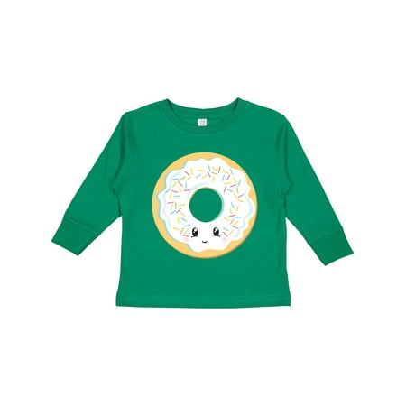 Inktastic White Donut Gift Toddler Boy or Toddler Girl Long Sleeve T-Shirt
