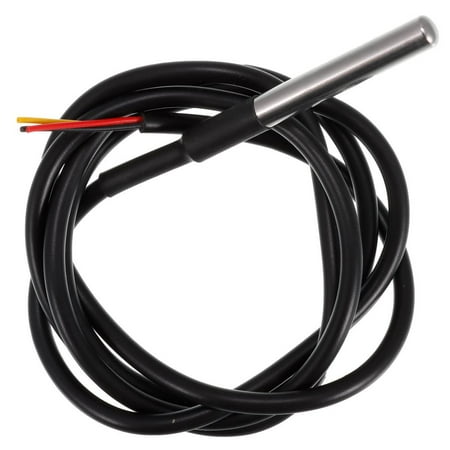3.0V-5.5V DS18B20 Temperature Sensor Module 9-12 Bit Adjustable Resolution Temperature Transducer Waterproof with 1m/39.3inch Wire
3.0V-5.5V DS18B20 Temperature Sensor Module 9-12 Bit Adjustable Resolution Temperature Transducer Waterproof with 1m/39.3inch Wire