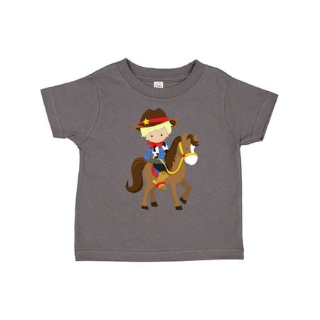 Inktastic Little Cowboy Cowboy On Brown Horse Blond Hair Gift Toddler Boy Girl T-Shirt
Inktastic Little Cowboy Cowboy On Brown Horse Blond Hair Gift Toddler Boy Girl T-Shirt