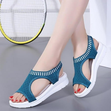 Zanvin Womens Sandals Clearance New Fish Mouth Sandals Large Size Flying Wedge Sports Shoes Casual Thick Sole Sandals Dark Blue 38
Zanvin Womens Sandals Clearance New Fish Mouth Sandals Large Size Flying Wedge Sports Shoes Casual Thick Sole Sandals Dark Blue 38