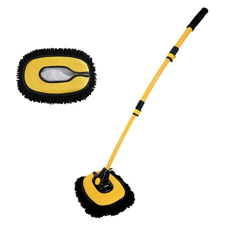 Car Cleaning Brush Car Wash Brush Telescoping Long Handle Cleaning Mop Chenille Broom with Replaces Brush Sleeve Yellow
Car Cleaning Brush Car Wash Brush Telescoping Long Handle Cleaning Mop Chenille Broom with Replaces Brush Sleeve Yellow