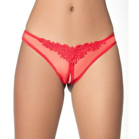 Oh La La Cheri Crotchless Pearl Thong
