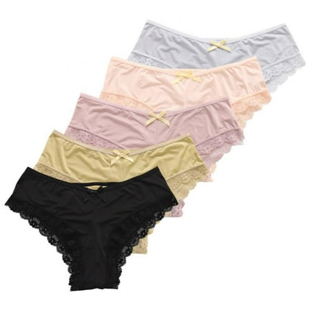 Valcatch 5 Pack Women Thongs V-Back Criss Cross Panties G-String Lace Panties T-Back Underwear
Valcatch 5 Pack Women Thongs V-Back Criss Cross Panties G-String Lace Panties T-Back Underwear