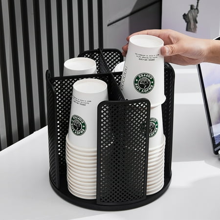 KLZO Coffee Cup Dispenser and Lid Holder Cup and Lid Organizer Rack 4 Compartment Upright Breakroom Coffee Condiment and Cup Storage Organizer for Restaurant Breakroom Coffee Station
KLZO Coffee Cup Dispenser and Lid Holder Cup and Lid Organizer Rack 4 Compartment Upright Breakroom Coffee Condiment and Cup Storage Organizer for Restaurant Breakroom Coffee Station