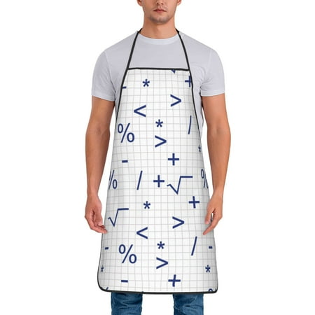 Adjustable Bib Apron - Math Symbol Print comical Waterdrop Resistant Cooking Apron Kitchen Aprons for Men Women
Adjustable Bib Apron - Math Symbol Print comical Waterdrop Resistant Cooking Apron Kitchen Aprons for Men Women