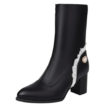 PMUYBHF Ladies Simple Solid Colour Love Heart Pearl Lace Decoration Comfortable Heel Mid Pointed Toe Big Size Boots Ankle Boots Short Boots 44.98
PMUYBHF Ladies Simple Solid Colour Love Heart Pearl Lace Decoration Comfortable Heel Mid Pointed Toe Big Size Boots Ankle Boots Short Boots 44.98