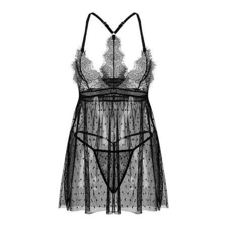 LONKITO New Sexy Fashion Lace Lingerie Underwear Sleepwear Pajamas Thong G-String Black M
LONKITO New Sexy Fashion Lace Lingerie Underwear Sleepwear Pajamas Thong G-String Black M