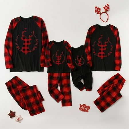 EGNMCR Matching Family Pajamas Sets Christmas PJ s with Deer Long Sleeve Tee and Plaid Pants Loungewear for Women/Men/Kids/Couples/Adult/Baby - Baby Days
EGNMCR Matching Family Pajamas Sets Christmas PJ s with Deer Long Sleeve Tee and Plaid Pants Loungewear for Women/Men/Kids/Couples/Adult/Baby - Baby Days
