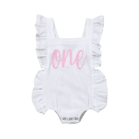Qmyliery Baby Girls Letter Print Rompers Baby Girl First Birthday Outfit Ruffle One Print Backless Jumpsuit Bodysuit
Qmyliery Baby Girls Letter Print Rompers Baby Girl First Birthday Outfit Ruffle One Print Backless Jumpsuit Bodysuit