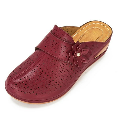 STEADY Women s Casual Plus Size Sandals Wedge Heel Hollow Round Slippers Shoes Wine / 38
STEADY Women s Casual Plus Size Sandals Wedge Heel Hollow Round Slippers Shoes Wine / 38