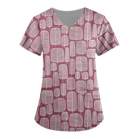 Womens Work Tops Professional Fashion Easter Print Short Sleeve V-Neck Shirt Scrubs Tees with Pocket Blouses
Womens Work Tops Professional Fashion Easter Print Short Sleeve V-Neck Shirt Scrubs Tees with Pocket Blouses