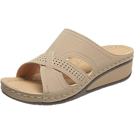 XWQWJH Sandals for Women Flats Open Toe Thick Bottom Wedges Slippers Women s Fashion Wedge Sandals
XWQWJH Sandals for Women Flats Open Toe Thick Bottom Wedges Slippers Women s Fashion Wedge Sandals