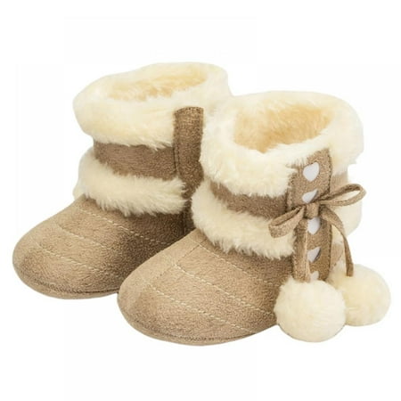 Winter Warm Baby Boys Girls Snow Boots Soft Sole Fur Infant Toddler Slip On Bowknot Booties for Baby girls 0-18 Months
Winter Warm Baby Boys Girls Snow Boots Soft Sole Fur Infant Toddler Slip On Bowknot Booties for Baby girls 0-18 Months