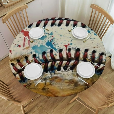 Qlo0ole Baseball Pattern Round Tablecloth with Elastic Edges Circular Tablecloth Waterproof Tabletop Wipeable Polyester Table Cloth Durability Table Cover Fitted for Kitchen Outdoor Party 46-50
Qlo0ole Baseball Pattern Round Tablecloth with Elastic Edges Circular Tablecloth Waterproof Tabletop Wipeable Polyester Table Cloth Durability Table Cover Fitted for Kitchen Outdoor Party 46-50