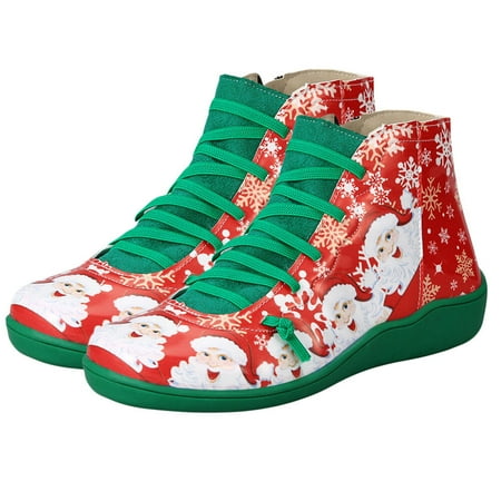 Huaq 1 Pair Xmas Short Boots Exquisite Women Christmas Shoes Women Casual Shoes
Huaq 1 Pair Xmas Short Boots Exquisite Women Christmas Shoes Women Casual Shoes