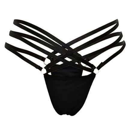 Odeerbi Clearance Women Solid Underwear Hollow Out Lingerie Panties Ladies Underwear Underpants T-String Black
Odeerbi Clearance Women Solid Underwear Hollow Out Lingerie Panties Ladies Underwear Underpants T-String Black