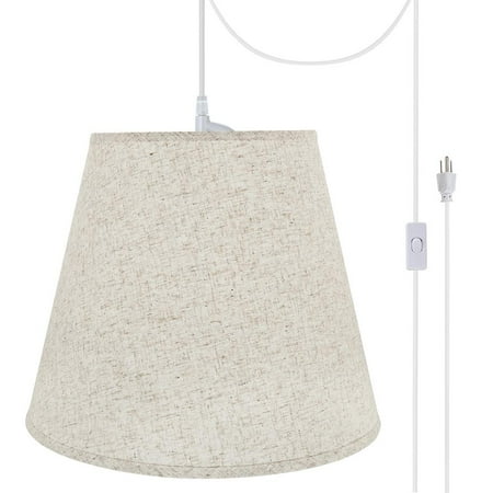 Aspen Creative 72801-21 Two-Light Plug-In Swag Pendant Light Conversion Kit with Transitional Hardback Empire Fabric Lamp Shade Beige 18 width
Aspen Creative 72801-21 Two-Light Plug-In Swag Pendant Light Conversion Kit with Transitional Hardback Empire Fabric Lamp Shade Beige 18 width