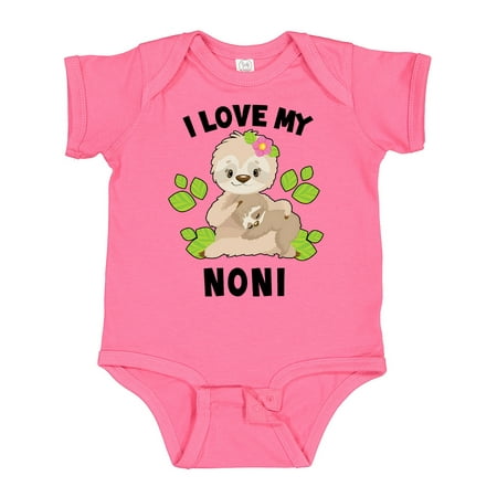 Inktastic Cute Sloth I Love My Noni with Green Leaves Gift Baby Boy or Baby Girl Bodysuit
Inktastic Cute Sloth I Love My Noni with Green Leaves Gift Baby Boy or Baby Girl Bodysuit