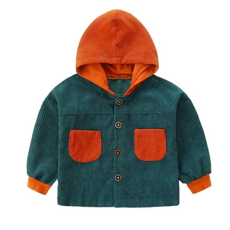 TOPUUNDER Boys Girls Sweatshirt Cute Hooded Outerwear Jacket With Pocket Casual Color Block Corduroy Jacket Long Sleeve Top Baby Warm Fall Winter Clothes
TOPUUNDER Boys Girls Sweatshirt Cute Hooded Outerwear Jacket With Pocket Casual Color Block Corduroy Jacket Long Sleeve Top Baby Warm Fall Winter Clothes