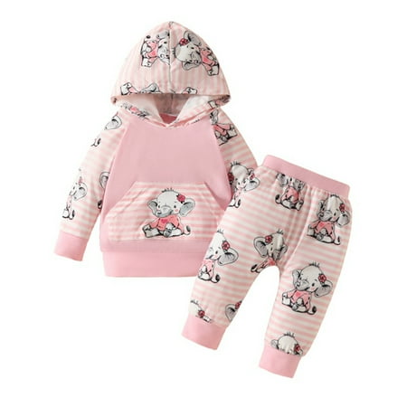 URMAGIC Baby Girl Fall Winter Clothes Hoodie Set Round Neck Long Sleeve Elephant Print Sweatshirt Pants Outfits
URMAGIC Baby Girl Fall Winter Clothes Hoodie Set Round Neck Long Sleeve Elephant Print Sweatshirt Pants Outfits