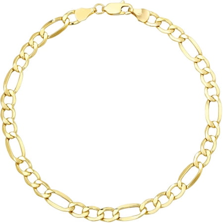 Simply Gold 10kt Yellow Gold Figaro Bracelet, 8 Simply Gold 10kt Yellow Gold Figaro Bracelet, 8