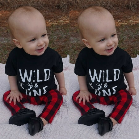 GWAABD Boy Dress Clothes 1Set Kids Baby Boy Short Sleeve T-shirt+Plaid Pants 2PCS Outfits Clothes
GWAABD Boy Dress Clothes 1Set Kids Baby Boy Short Sleeve T-shirt+Plaid Pants 2PCS Outfits Clothes