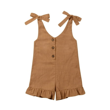 CIYCuIT Toddler Kids Baby Girl Summer Clothes Strap Romper Bodysuit Jumpsuit Shorts Playsuit Overalls Outfit
CIYCuIT Toddler Kids Baby Girl Summer Clothes Strap Romper Bodysuit Jumpsuit Shorts Playsuit Overalls Outfit