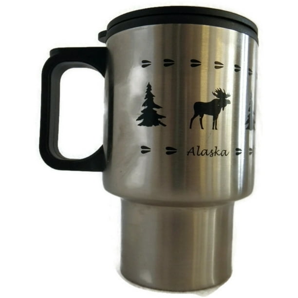Arctic Circle Alaska Moose Travel Mug