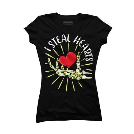 I Steal Hearts Skeleton Hand Valentines Day Funny Pajama Juniors Black Graphic Tee - Design By Humans S
I Steal Hearts Skeleton Hand Valentines Day Funny Pajama Juniors Black Graphic Tee - Design By Humans S