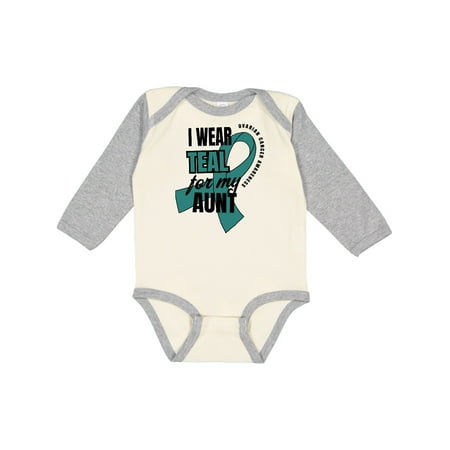 Inktastic I Wear Teal For My Aunt Ovarian Cancer Awareness Boys or Girls Long Sleeve Baby Bodysuit
Inktastic I Wear Teal For My Aunt Ovarian Cancer Awareness Boys or Girls Long Sleeve Baby Bodysuit