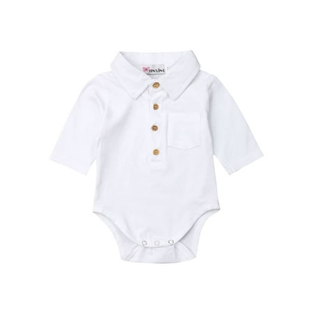 Nokpsedcb Newborn Infant Kids Baby Boys Solid Color Button Closure Short Sleeve Jumpsuit Summer Outfits White 0-6 Months
Nokpsedcb Newborn Infant Kids Baby Boys Solid Color Button Closure Short Sleeve Jumpsuit Summer Outfits White 0-6 Months