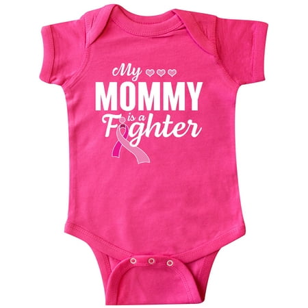Inktastic Breast Cancer Awareness My Mommy is a Fighter Gift Baby Boy or Baby Girl Bodysuit