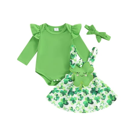 Wallarenear St. Patrick s Day Baby Girls Suspender Skirt Outfits Knitted Long Sleeve Romper Green 9-12 Months
Wallarenear St. Patrick s Day Baby Girls Suspender Skirt Outfits Knitted Long Sleeve Romper Green 9-12 Months