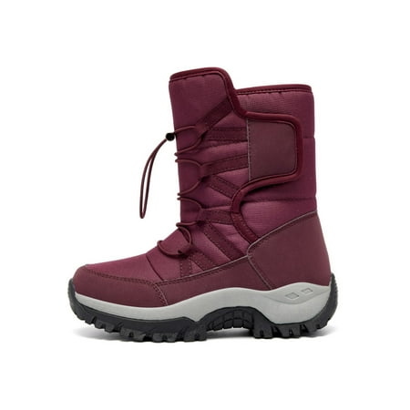 Capreze Womens Warm Shoes Mid-Calf Snow Boots Faux Fur Winter Boot Breathable Walking Outdoor Jujube Red 7
Capreze Womens Warm Shoes Mid-Calf Snow Boots Faux Fur Winter Boot Breathable Walking Outdoor Jujube Red 7