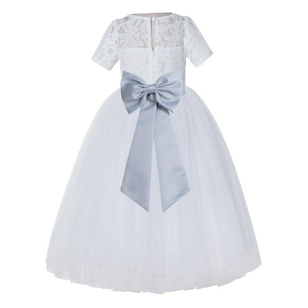 Ekidsbridal White Floral Lace Vintage Flower Girl Dresses Beauty Pageant Wedding Tulle Gown LG2T 3
Ekidsbridal White Floral Lace Vintage Flower Girl Dresses Beauty Pageant Wedding Tulle Gown LG2T 3