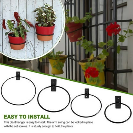 Porfeet 3Pcs Flower Pot Holder Rings High Durability Rust-proof Wrought Iron Heavy Duty Flower Pot Bracket Ring for Home 5inch 
Porfeet 3Pcs Flower Pot Holder Rings High Durability Rust-proof Wrought Iron Heavy Duty Flower Pot Bracket Ring for Home 5inch