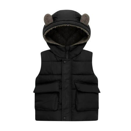 Posijego Toddler Baby Boys Puffer Vest Fleece Lined Sleeveless Warm Winter Outerwear Jacket with Pockets
Posijego Toddler Baby Boys Puffer Vest Fleece Lined Sleeveless Warm Winter Outerwear Jacket with Pockets