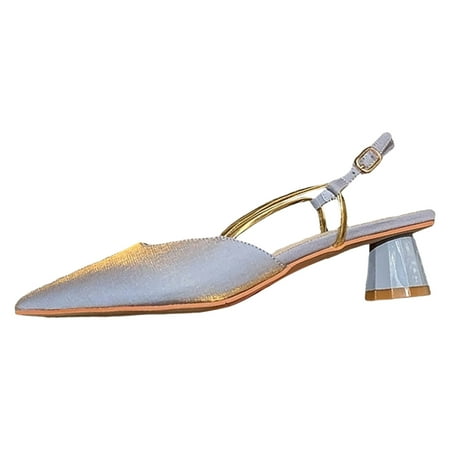 Huanghuaa Summer High Heel Pointed Fashion Sandals Women s Thick Heels Women s One Button Middle Heel Sandals Sandals for Women Flat
Huanghuaa Summer High Heel Pointed Fashion Sandals Women s Thick Heels Women s One Button Middle Heel Sandals Sandals for Women Flat