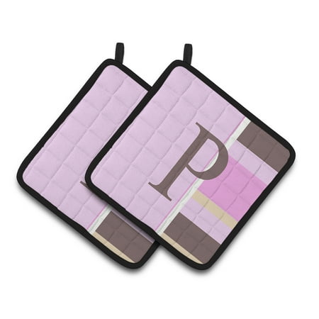 Carolines Treasures CJ1005-PPTHD Letter P Initial Monogram - Pink Stripes Pair of Pot Holders 7.5HX7.5W multicolor
Carolines Treasures CJ1005-PPTHD Letter P Initial Monogram - Pink Stripes Pair of Pot Holders 7.5HX7.5W multicolor